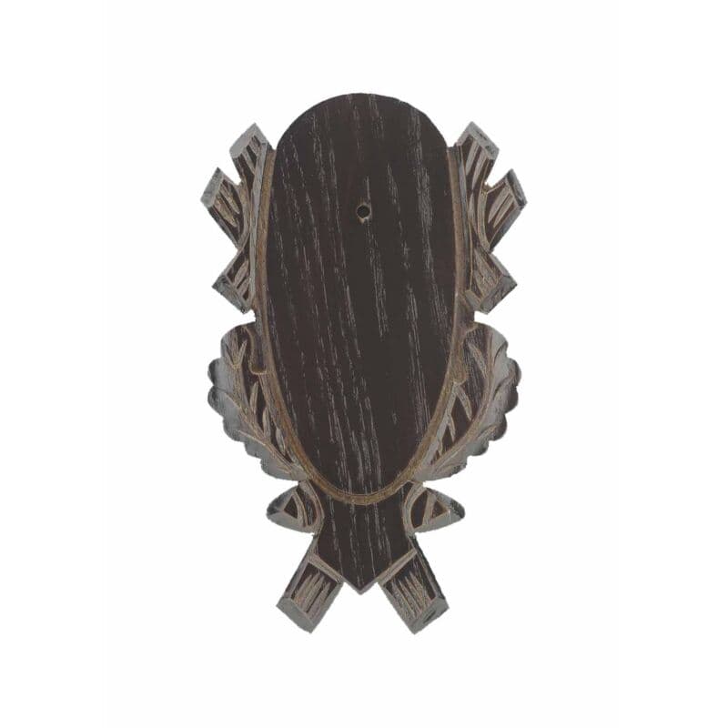 Eurohunt Trophäenbrett für Rehtrophäen geschnitzt dunkel