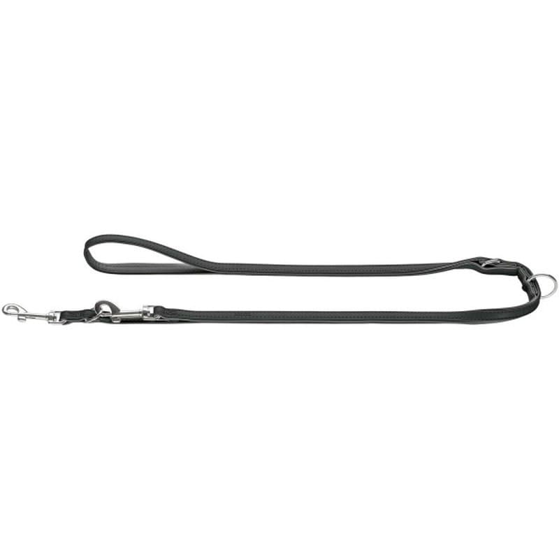 Hunter verstellbare Hundeleine Modern Art 11/200, schwarz/schwarz