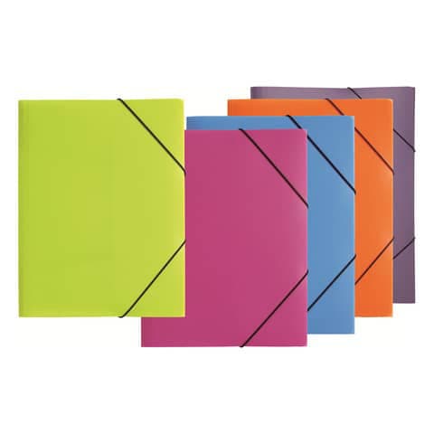 Jurismappe Gummizugmappe A4 Plastik mit 3 Klappen