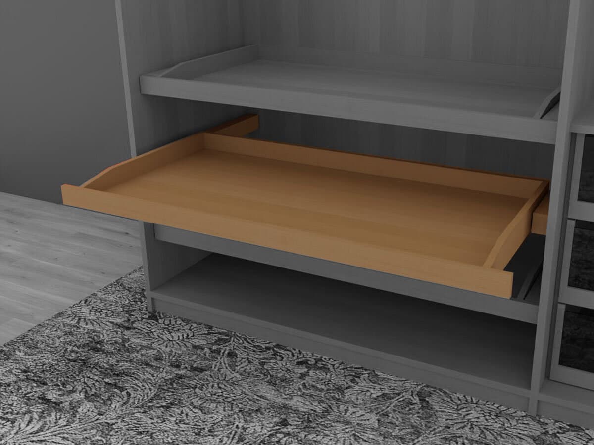 Forestales Fachbodenauszug Woodside (Schwebetürenschrank) Kernbuche (1) 60 cm